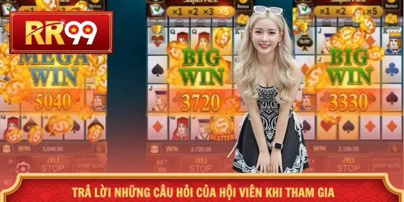 Trả lời những câu hỏi của hội viên khi tham gia
